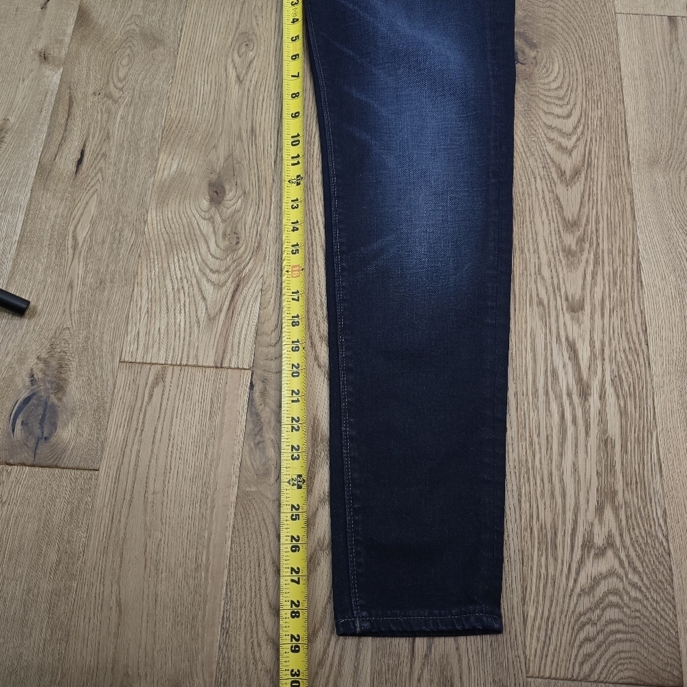 Cult Of Individuality Womens Dark Wash Zen Curvy Slim Mid Rise Skinny Jeans 31 - Picture 7 of 12